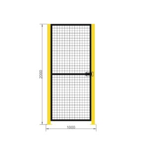 Puerta peatonal acero 2000x1000mm