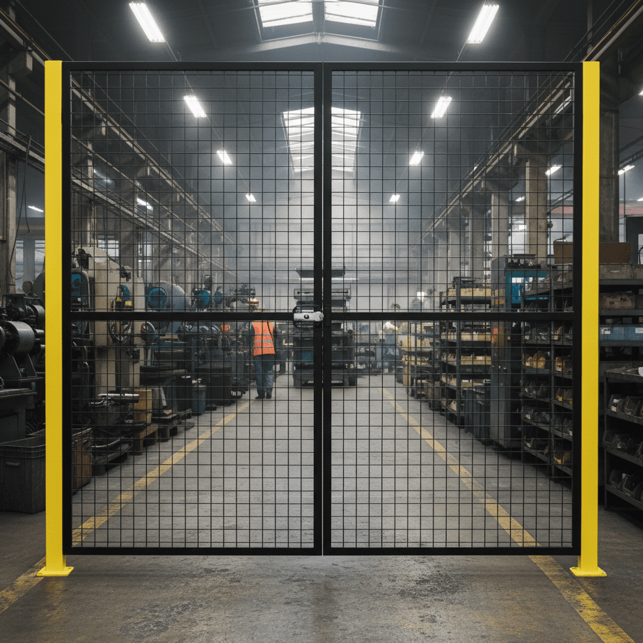 Puerta doble hoja vallado industrial 2000x2200mm